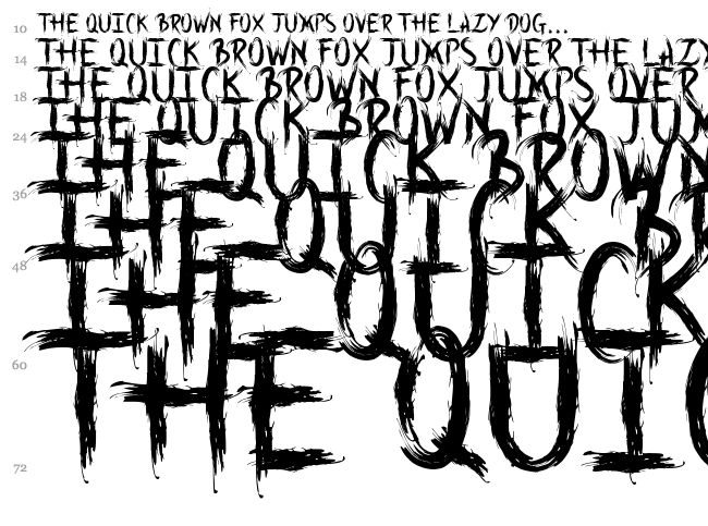 Into the Wild font waterfall